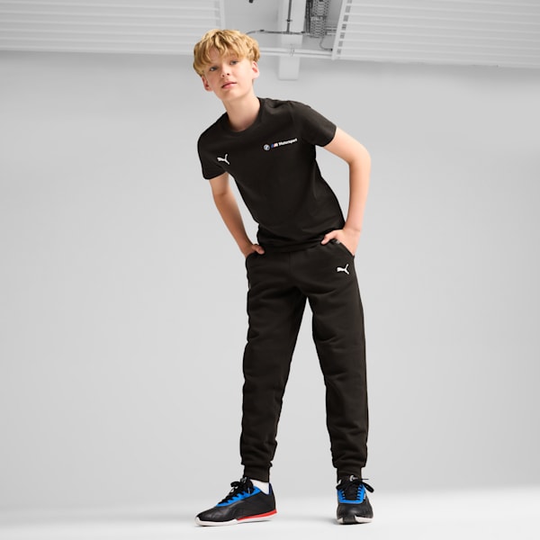 BMW M Motorsport ESS+ Logo Tee Youth, PUMA Black, large-ZAF