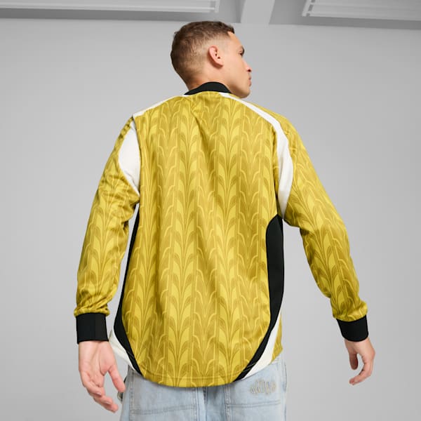 Long Sleeve Football Jersey Unisex, Fresh Pear-AOP, large-ZAF