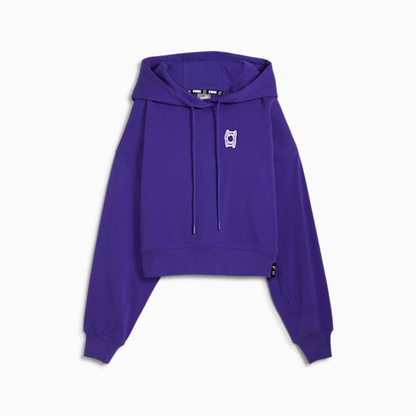 Buzo de basketball con capucha Pivot para mujer, Lapis Lazuli, large-ARG