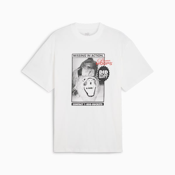 Remera de basketball Dylan Got Game para hombre, PUMA White, large-ARG