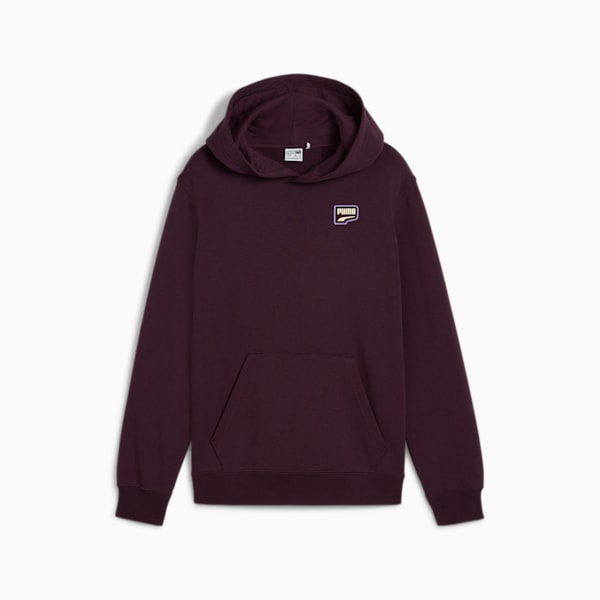Sudadera estampada DOWNTOWN juvenil, Midnight Plum, large-MEX
