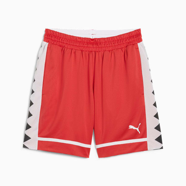 Shorts de basquetbol The All Jaws para hombre, Red Fire, large-MEX