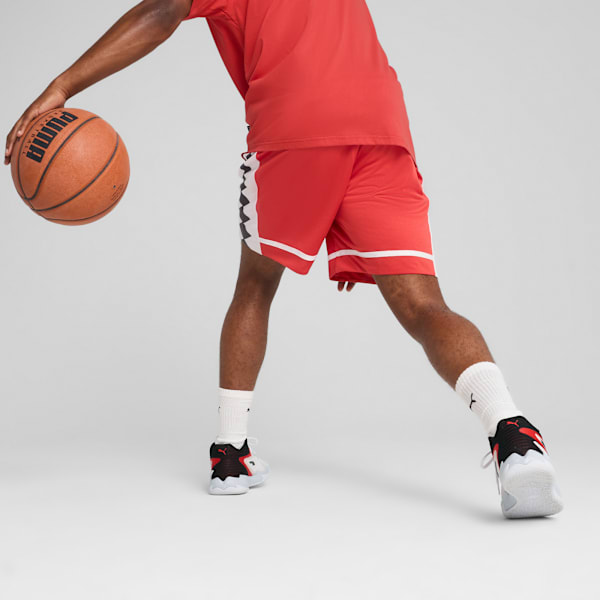 Shorts de basquetbol The All Jaws para hombre, Red Fire, large-MEX