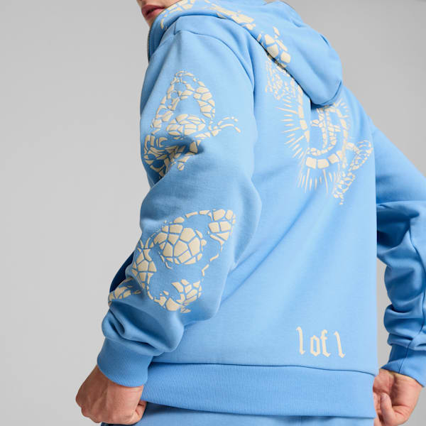 PUMA HOOPS x LAFRANCÉ Mosaic Full-Zip Sweat Jacket Men, Team Light Blue, large-ZAF