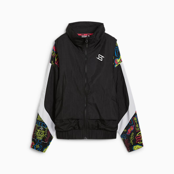 Campera deportiva STEWIE TOKYO para mujer, PUMA Black-AOP, large-ARG