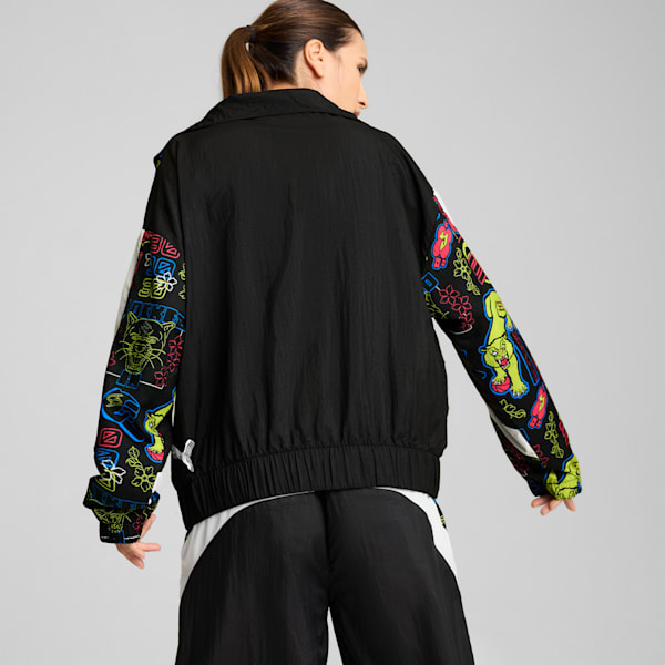 Campera deportiva STEWIE TOKYO para mujer, PUMA Black-AOP, large-ARG