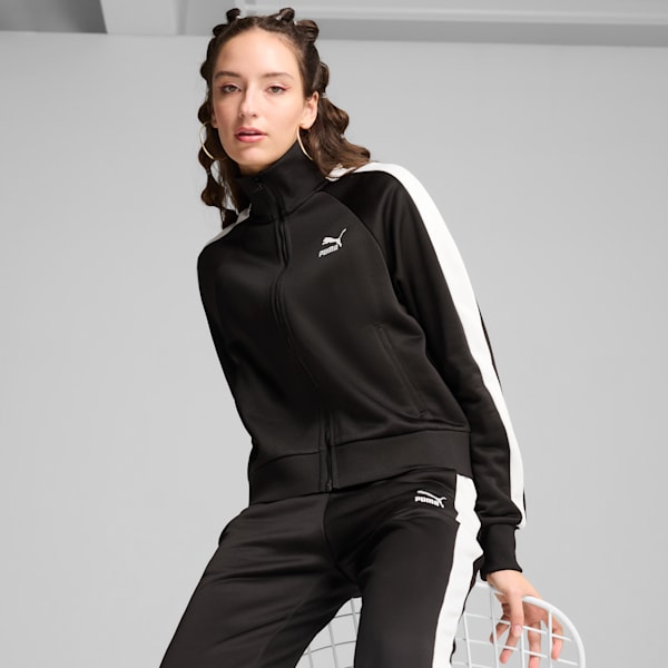 ICONIC T7 Track Jacket Women, PUMA Black, large-MEX