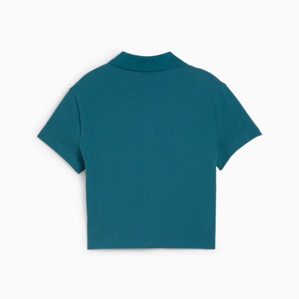 CLASSICS Polo Baby Tee Women, Cold Green, large-ZAF