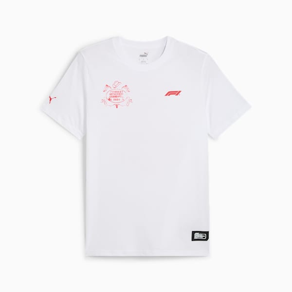 F1® USA Tee Unisex, PUMA White, large-MEX