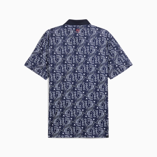 Pique Royal Golf Polo Men, Deep Navy-White Glow, large-ZAF