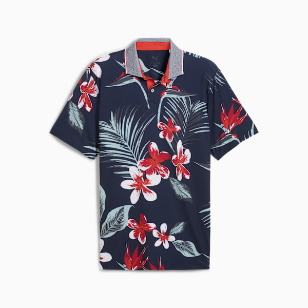MATTR Luau Golf Polo Men, Deep Navy-Red Fire, large-ZAF