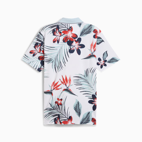 MATTR Luau Golf Polo Men, White Glow-Red Fire, large-ZAF