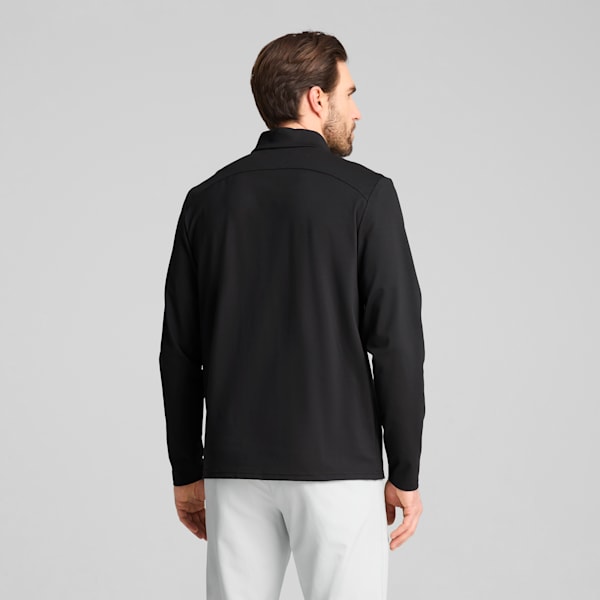 CLOUDSPUN Tech Quarter Zip Golf Top Men, PUMA Black, large-ZAF