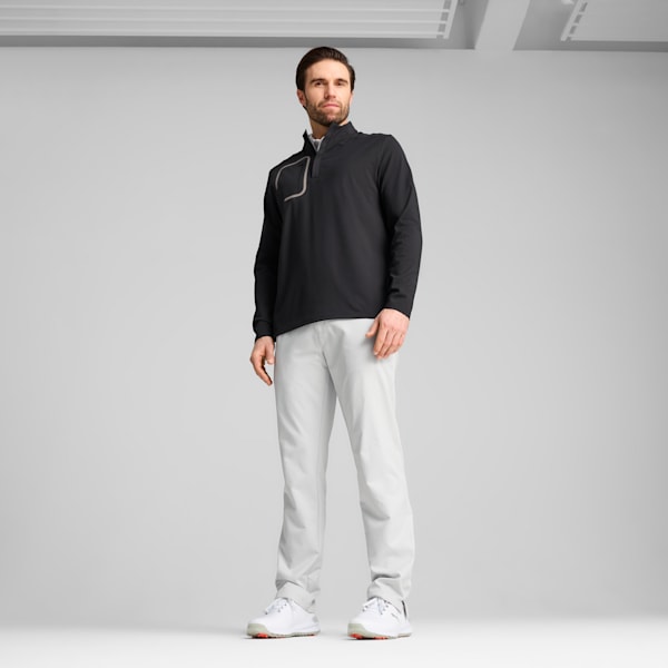 CLOUDSPUN Tech Quarter Zip Golf Top Men, PUMA Black, large-ZAF