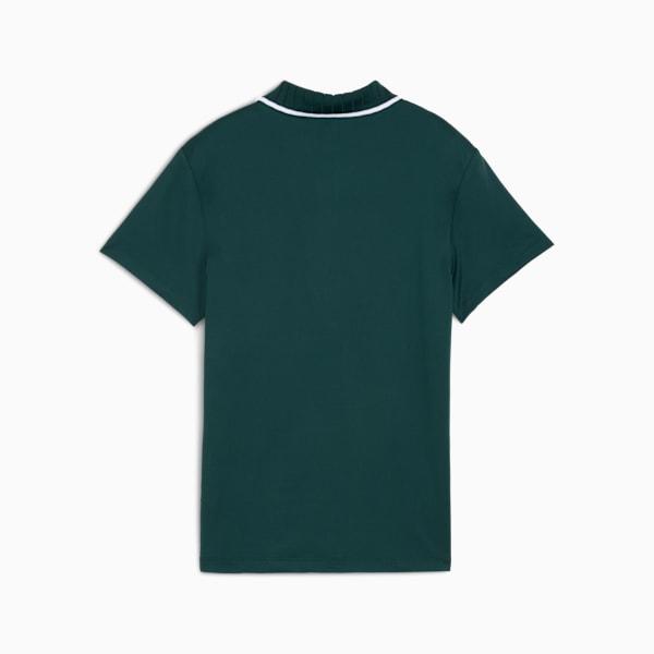 CLOUDSPUN Bridges Short Sleeve Golf Polo Women, Green Terrain, large-ZAF