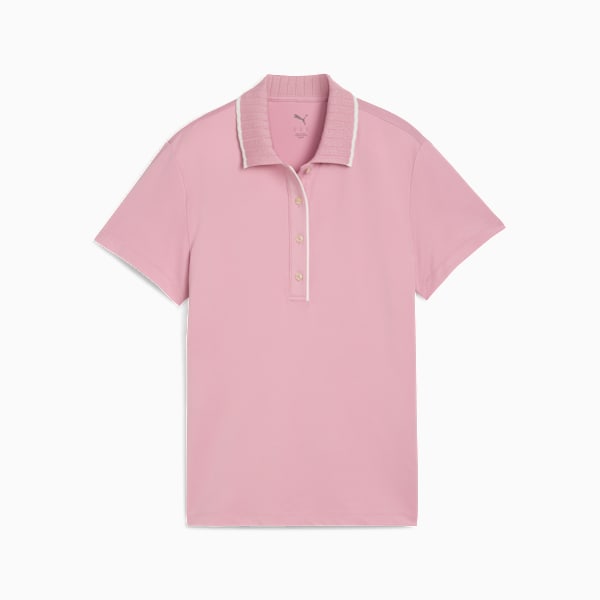 CLOUDSPUN Bridges Short Sleeve Golf Polo Women, Poised Pink, large-ZAF