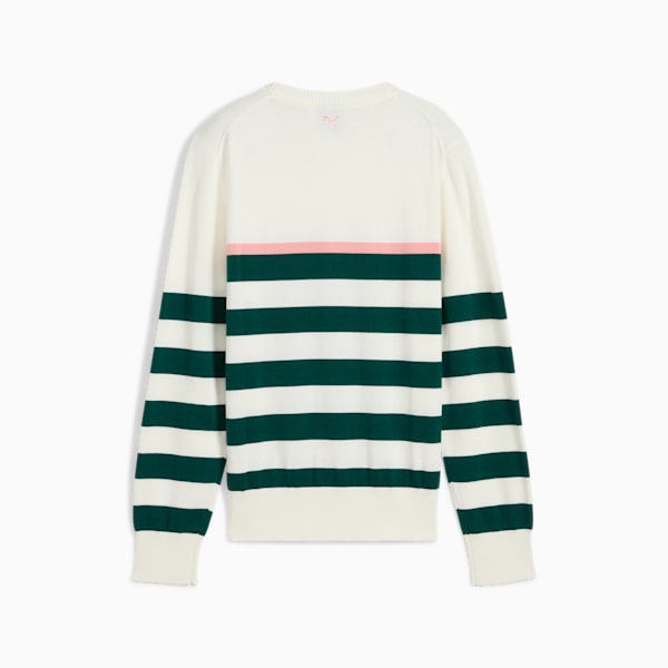 Resort Stripe Sweater Women, Warm White-Dark Myrtle, large-ZAF