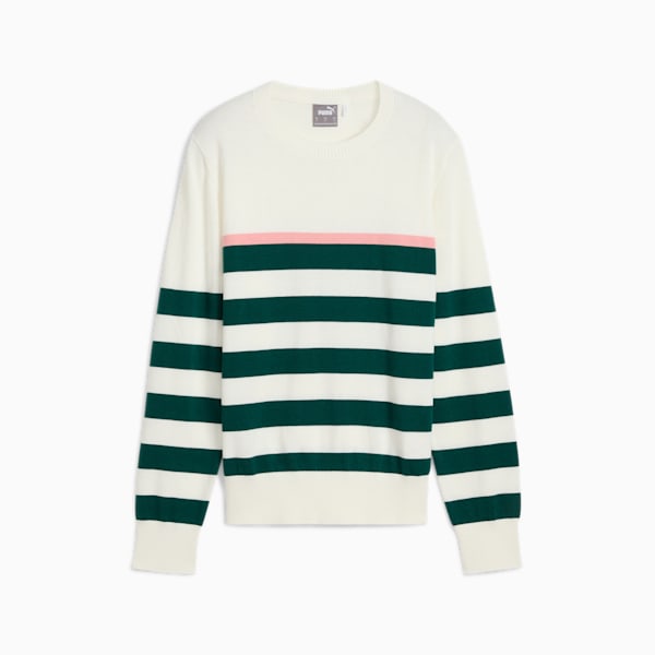 Resort Stripe Sweater Women, Warm White-Dark Myrtle, large-ZAF