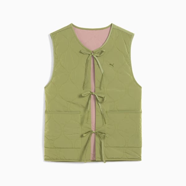 YONA Reversible Vest Women, Kiwi Green, large-MEX