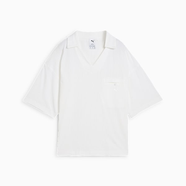 Remera oversize YONA para mujer, PUMA White, large-ARG