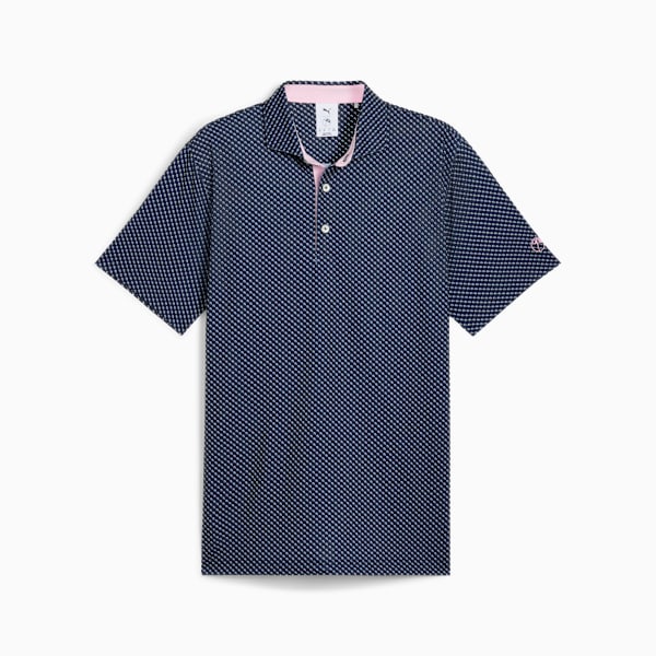 PUMA x ARNOLD PALMER Micro Umbrellas Golf Polo Men, Deep Navy-Warm White, large-ZAF