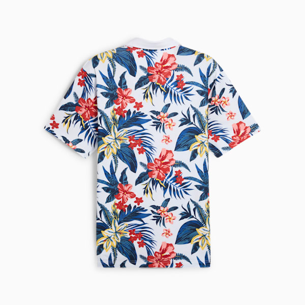 PUMA x PALM TREE CREW Floral Polo Men, White Glow, large-ZAF
