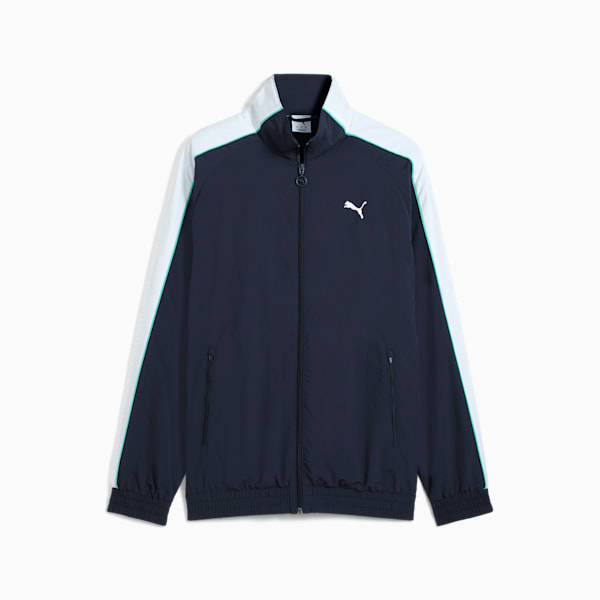 T7 Oversized Track Jacket Unisex, New Navy, large-ZAF