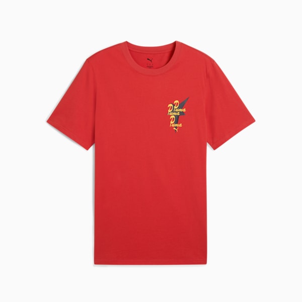 Road To Unity Graphic Tee Men, Red Fire, large-MEX