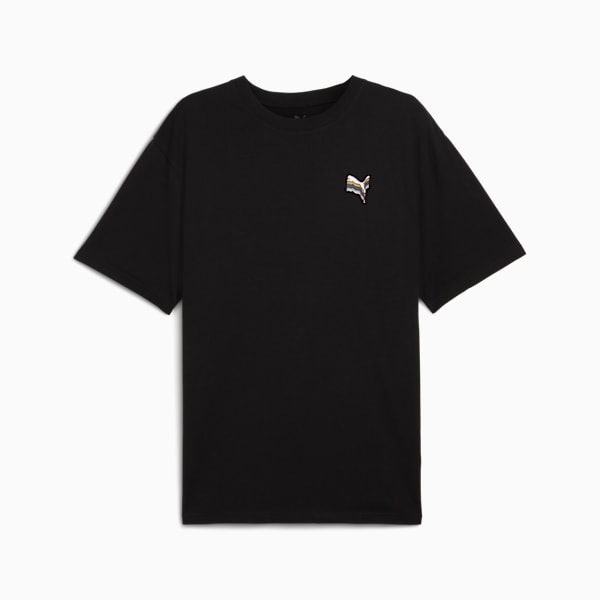 EQUAL LOVE CONFEDERATION Relaxed Graphic Tee, PUMA Black, large-MEX