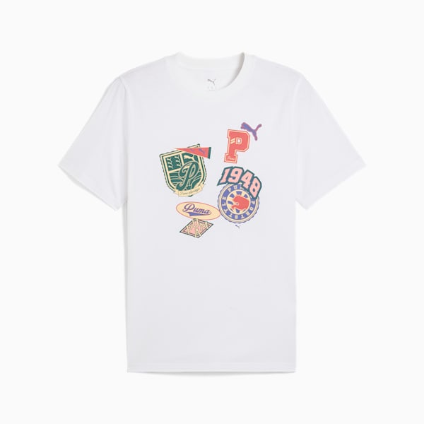 SPORTS LEGACY Front Graphic Tee Men, PUMA White, large-ZAF