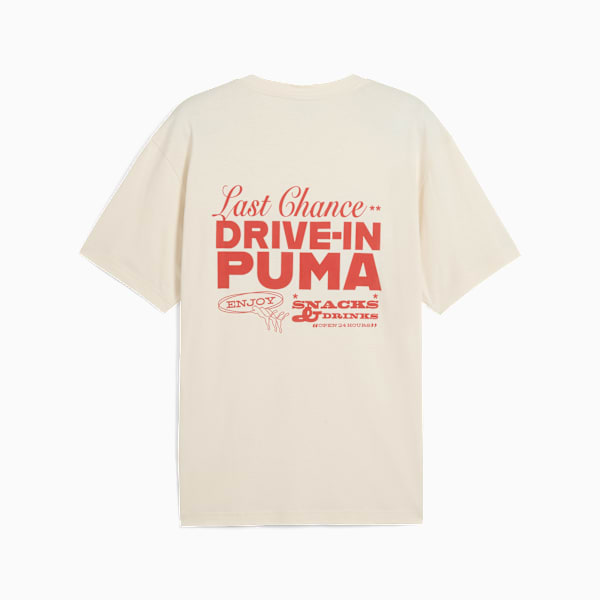 Remera holgada Graphics PUMA Drive-In para hombre, Alpine Snow, large-ARG