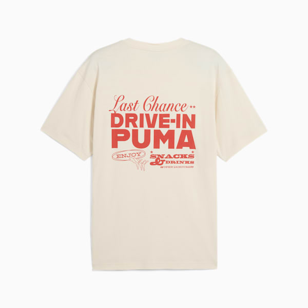 Playera holgada Graphics PUMA Drive-In para hombre, Alpine Snow, large-MEX