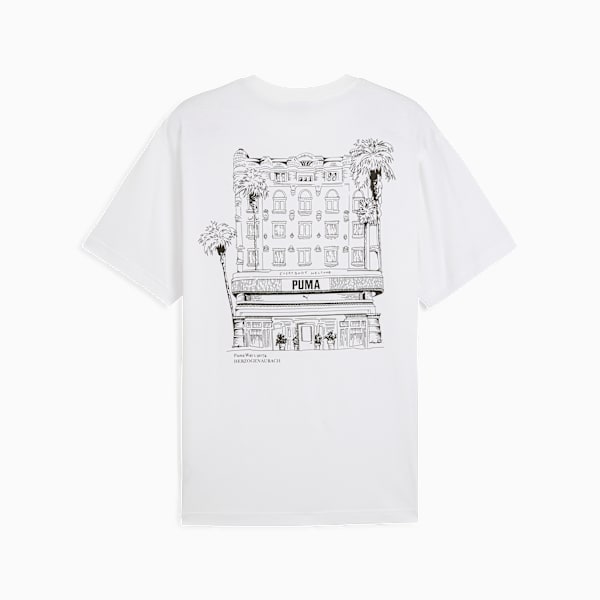 Remera holgada Graphics PUMA Hotel para hombre, PUMA White, large-ARG