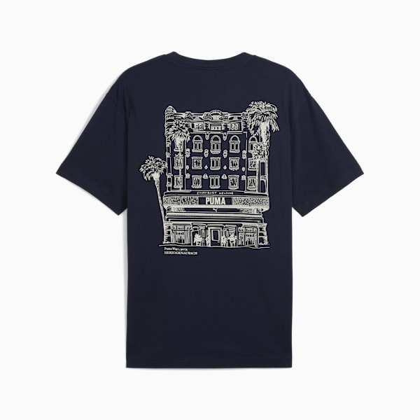 Remera holgada Graphics PUMA Hotel para hombre, New Navy, large-ARG