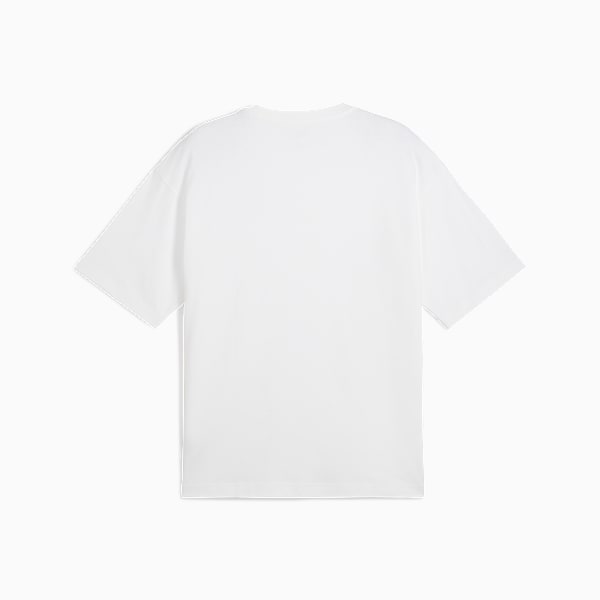 Playera estilo boxy WARDROBE Essentials para hombre, PUMA White, large-MEX