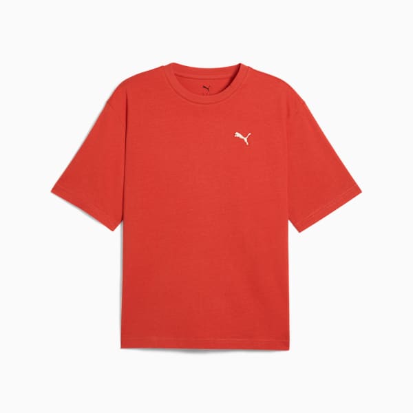 WARDROBE ESS Boxy Tee Men, Red Fire, large-MEX