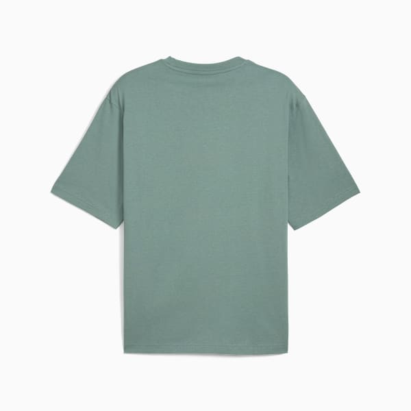 WARDROBE ESS Boxy Tee Men, Green Moon, large-MEX