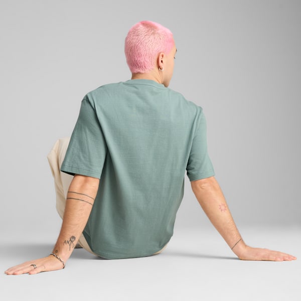 WARDROBE ESS Boxy Tee Men, Green Moon, large-MEX