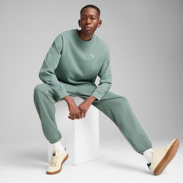 WARDROBE ESS Relaxed Crew Men, Green Moon, large-ZAF