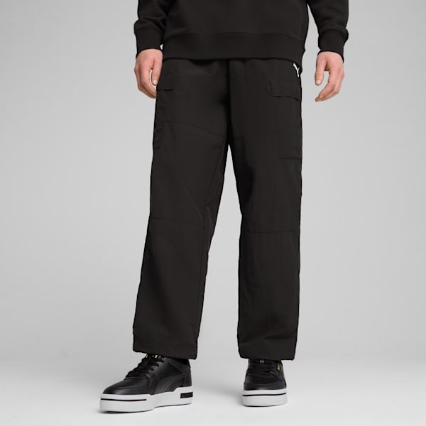 WARDROBE ESS Relaxed Cargo Pants Men, PUMA Black, large-MEX