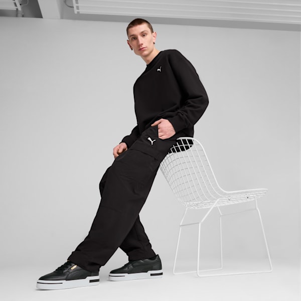 WARDROBE ESS Relaxed Cargo Pants Men, PUMA Black, large-MEX
