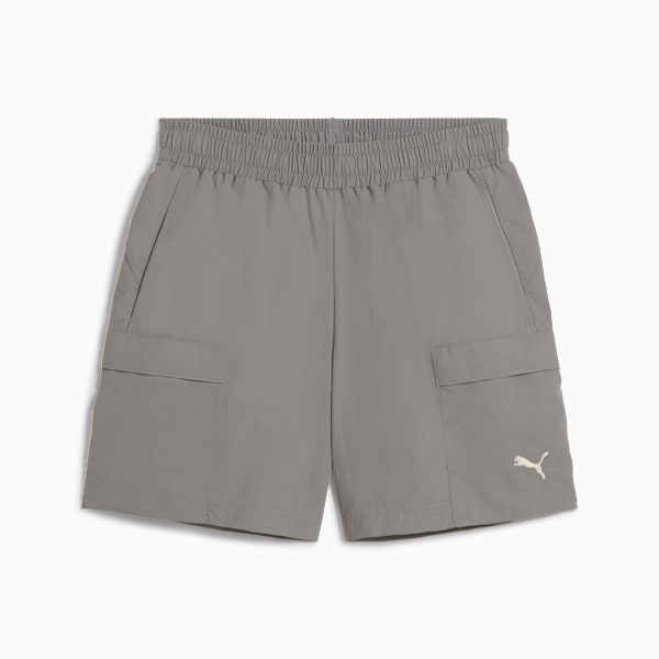 Shorts cargo WARDROBE Essentials para hombre, Cast Iron, large-MEX