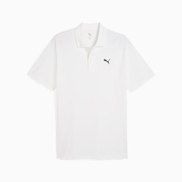 Remera polo WARDROBE Essentials Piqué para hombre, PUMA White, large-ARG