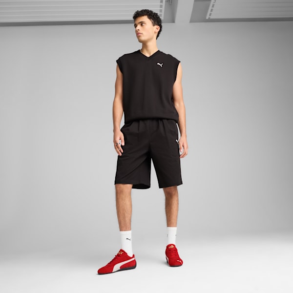 Wardrobe Essentials Woven Long Line Relaxed 11" Shorts Men, PUMA Black, large-ZAF