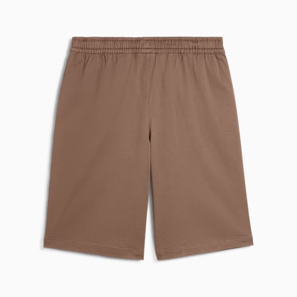 Wardrobe Essentials Woven Long Line Relaxed 11" Shorts Men, Totally Taupe, large-ZAF
