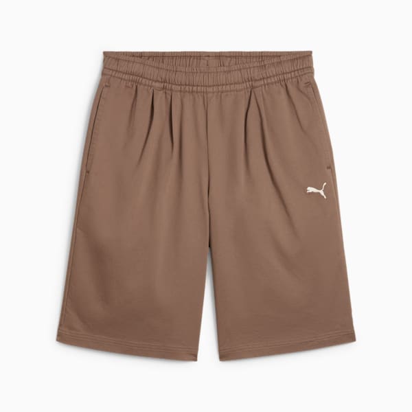 Wardrobe Essentials Woven Long Line Relaxed 11" Shorts Men, Totally Taupe, large-ZAF