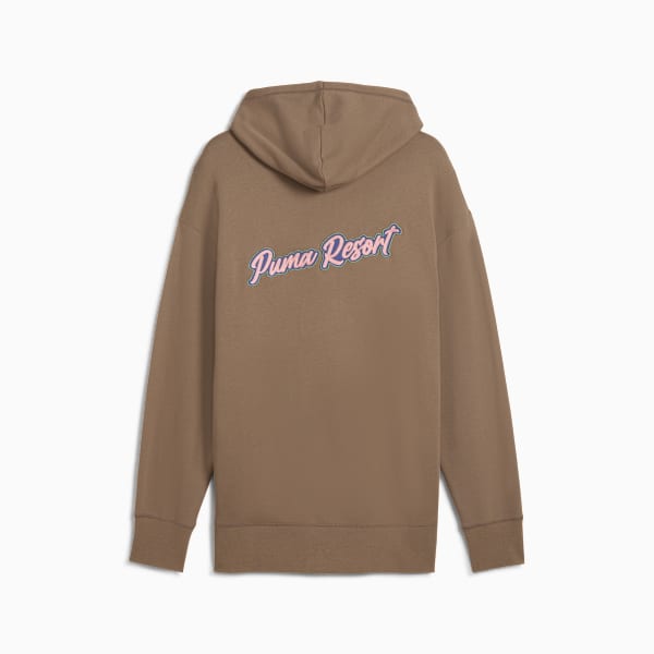 PREMIUM Essentials Relaxed Graphic Hoodie Unisex, Totally Taupe, large-ZAF