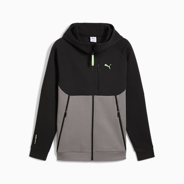 PUMATECH Full-Zip Hoodie Men, Cast Iron, large-ZAF