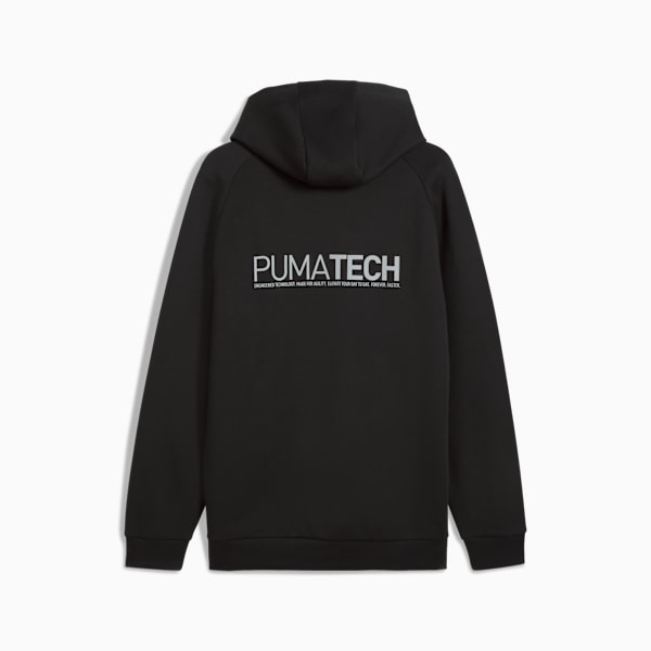 Buzo holgado y estampado con capucha PUMATECH para hombre, PUMA Black, large-ARG