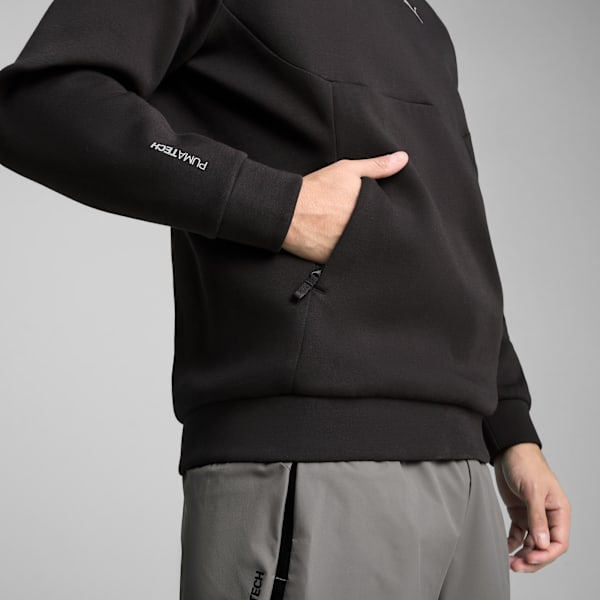 Buzo holgado y estampado con capucha PUMATECH para hombre, PUMA Black, large-ARG